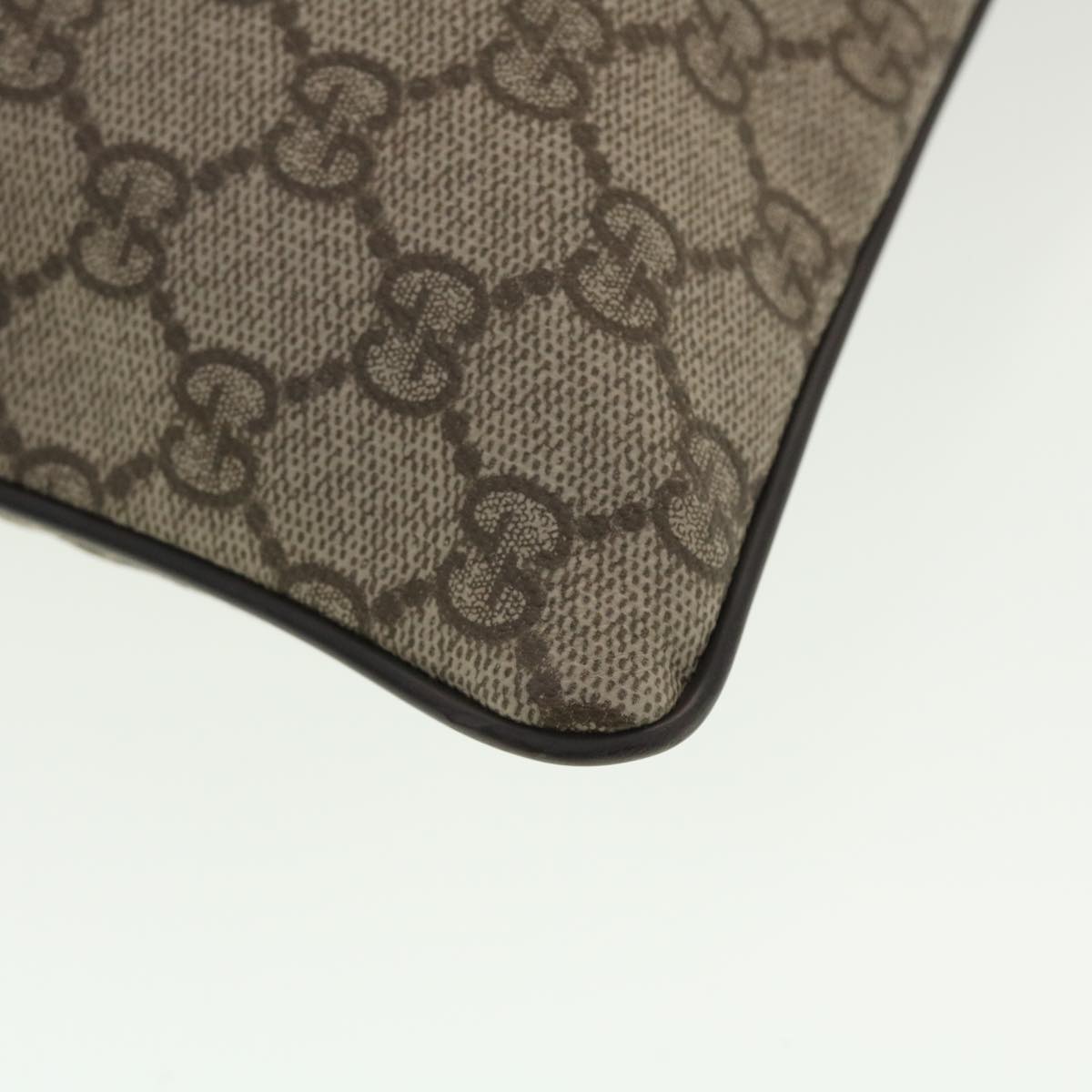 GUCCI GG Canvas Shoulder Bag PVC Leather Beige 141626  ti1052