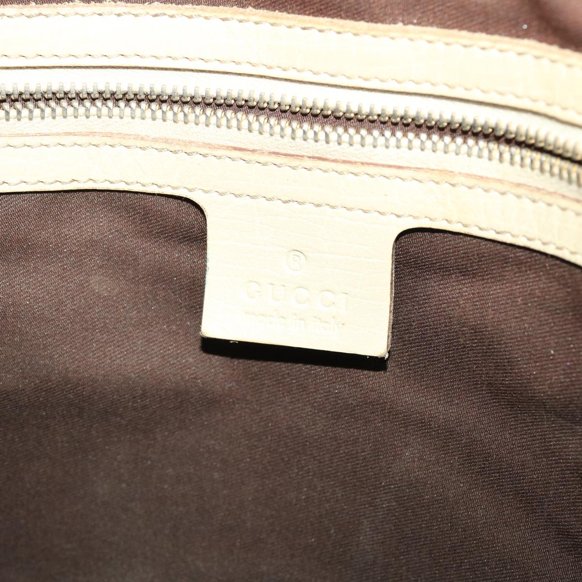 GUCCI GG Canvas Sherry Line Tote Bag Beige Orange yellow 137896  ti1129