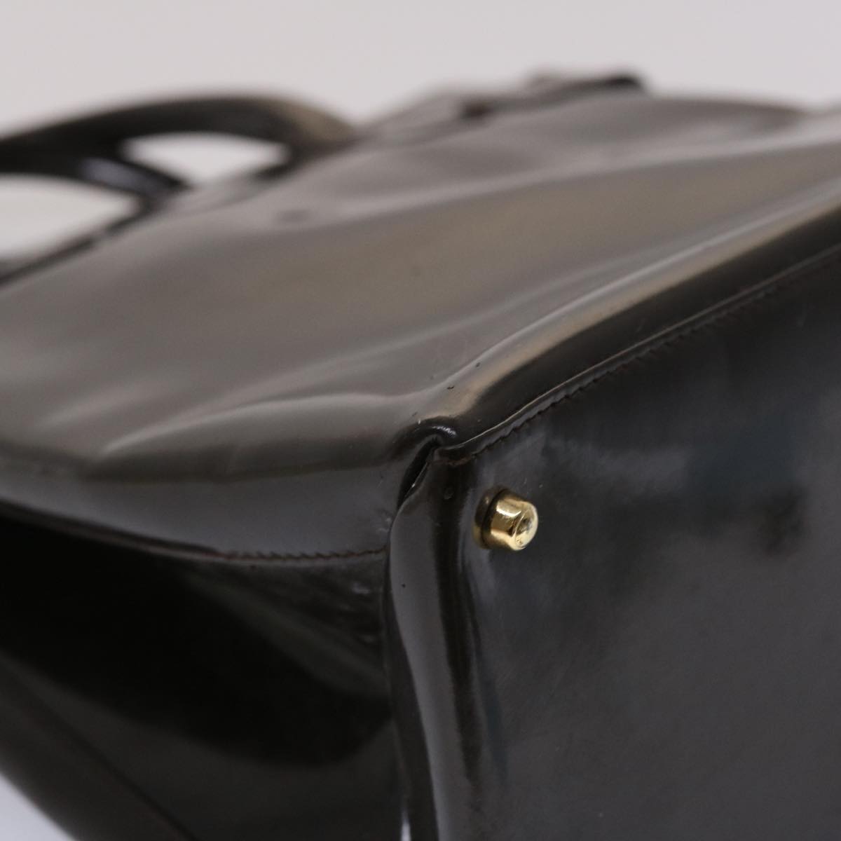 GUCCI Hand Bag Leather 2way Shoulder Bag Brown 00011180503  ti1151