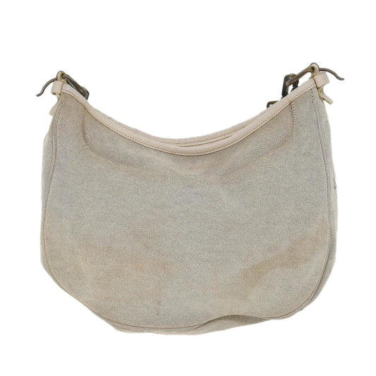 Burberry Shoulder Bag Canvas Gray Auth ti1326