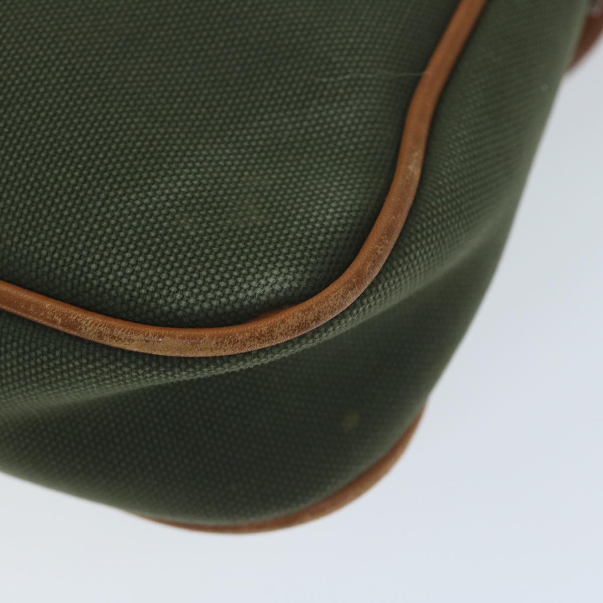BurberrySs Shoulder Bag Canvas Khaki Auth ti1465