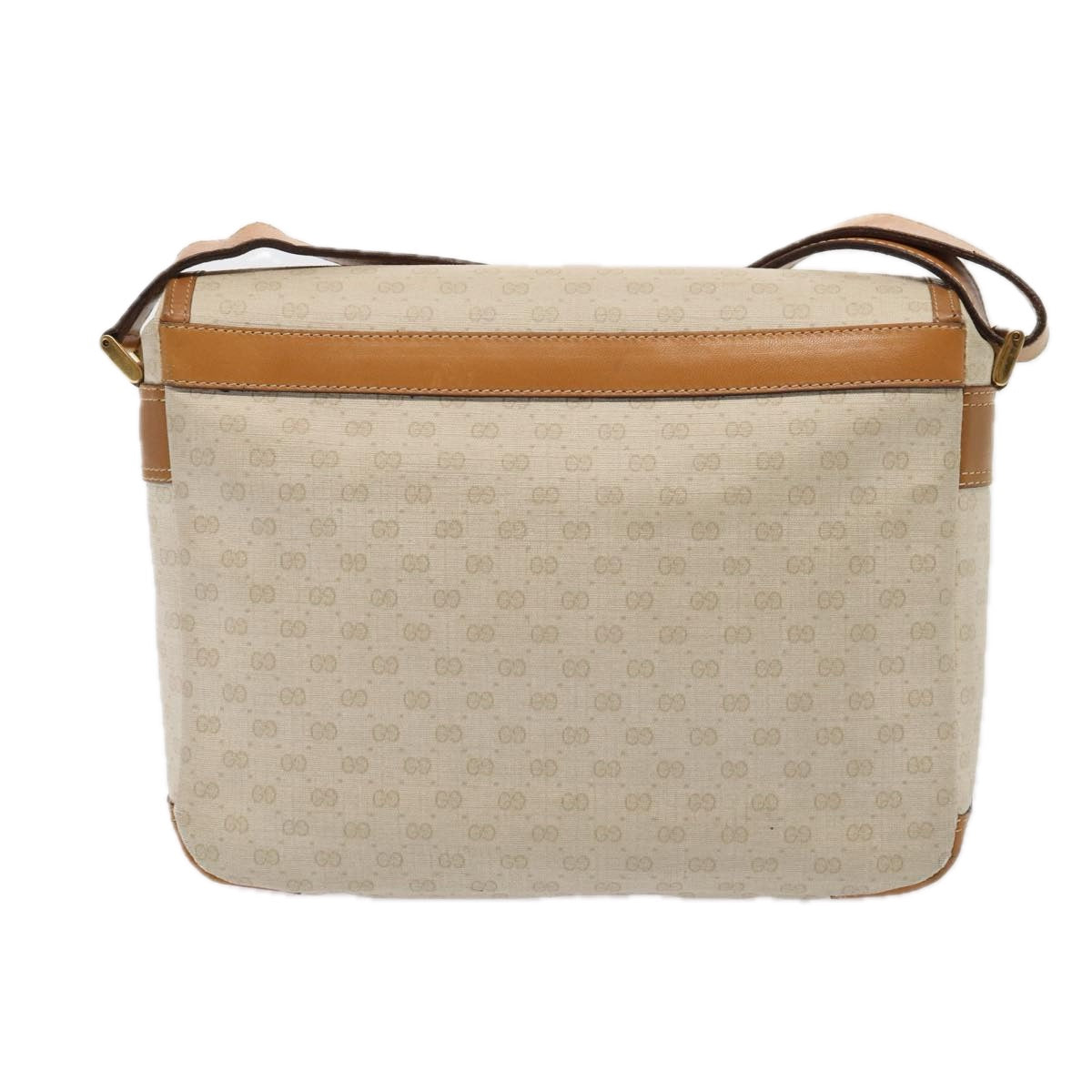 GUCCI GG Supreme Shoulder Bag PVC Leather Beige gold 001 106 0185 Auth ti1955