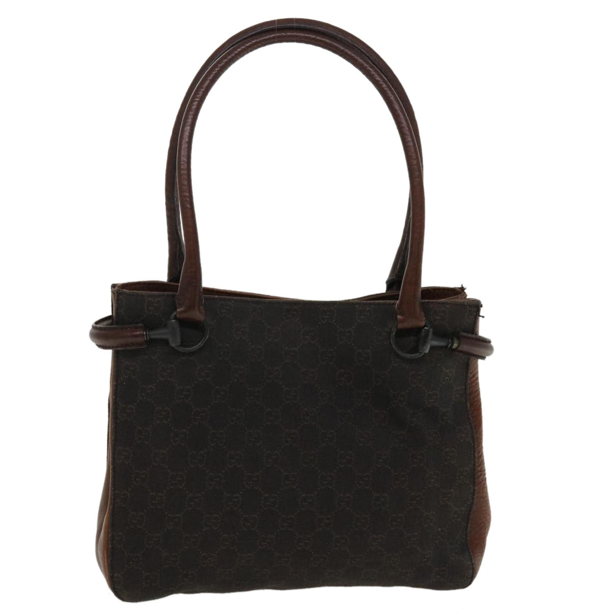 GUCCI GG Canvas Shoulder Bag Brown 101975  ti848