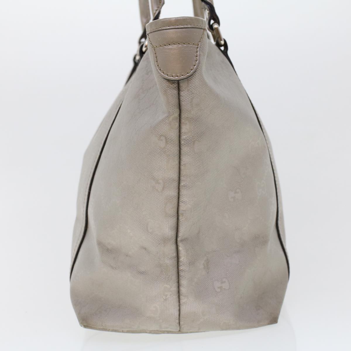 GUCCI GG Canvas Shoulder Bag Silver 197953  uy130