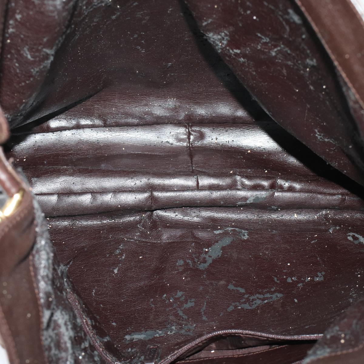 Gucci Bamboo Hand Bag Leather 2way Shoulder Bag Brown 0011577  yb187