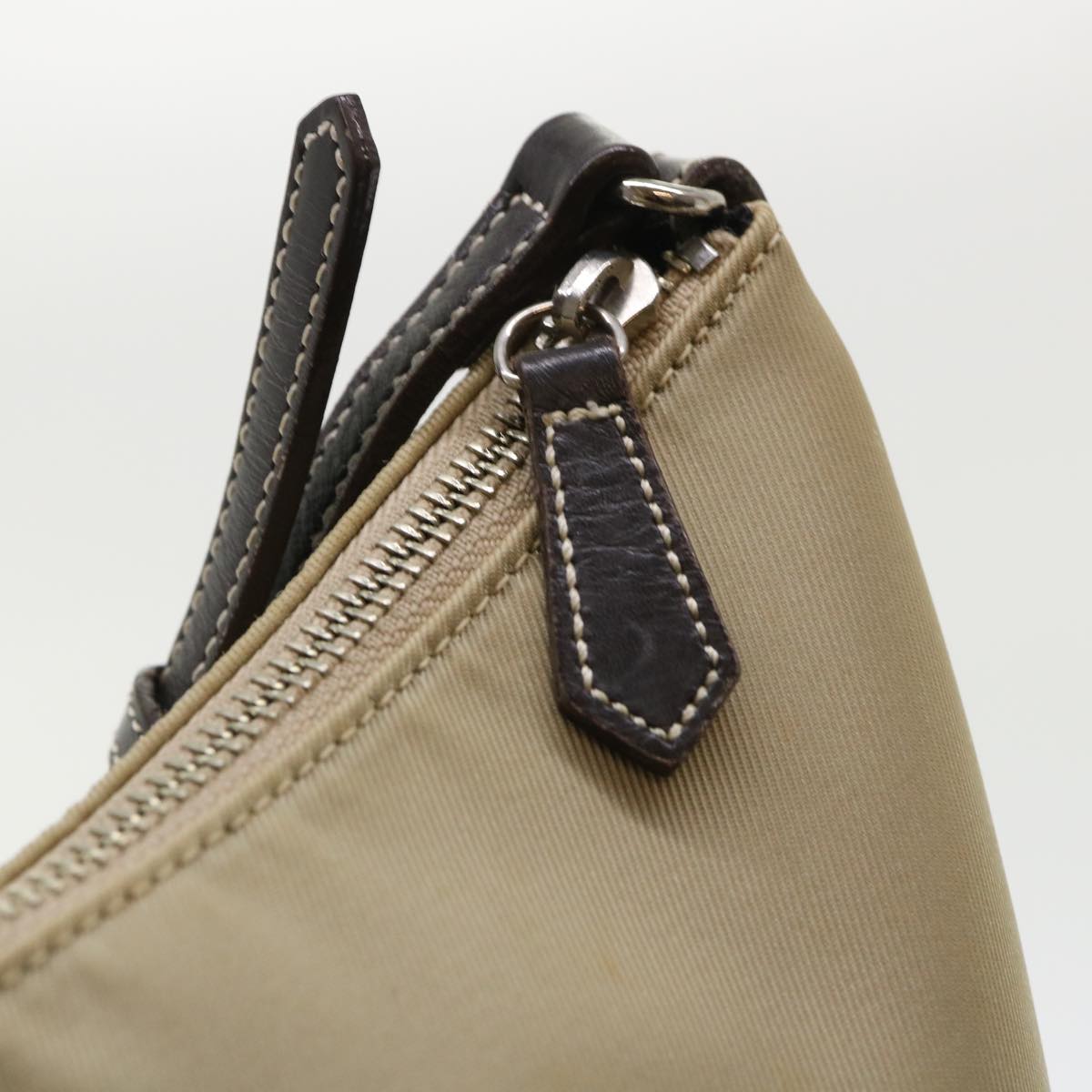 Burberry Nova Check Blue Label Shoulder Bag Nylon Beige Brown Auth yb292
