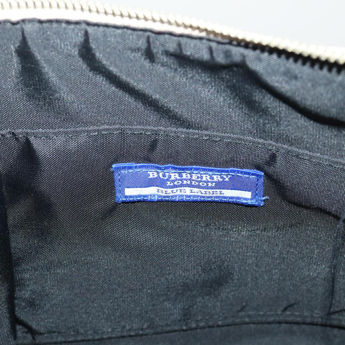 Burberry Nova Check Blue Label Shoulder Bag Nylon Beige Brown Auth yb292