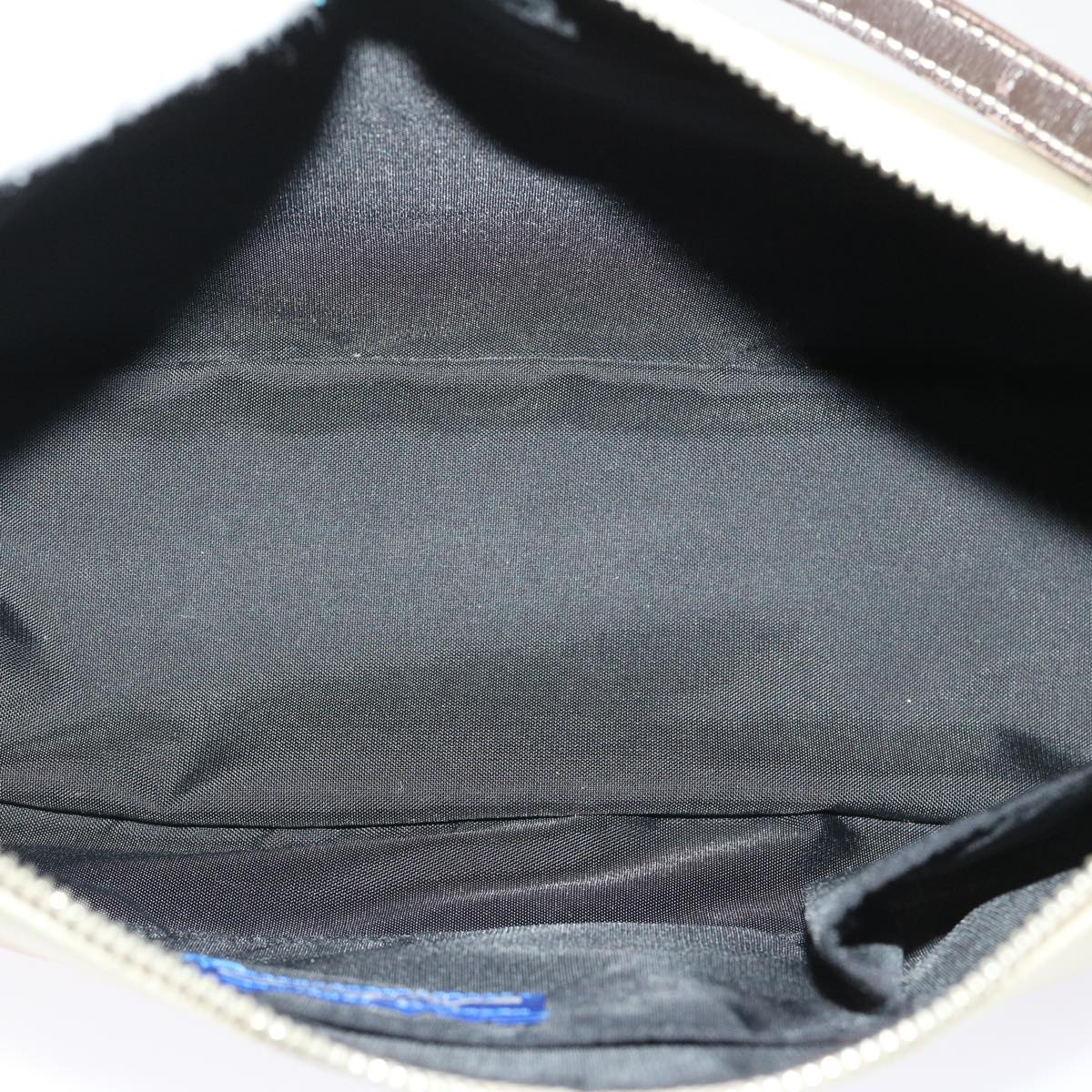Burberry Nova Check Blue Label Shoulder Bag Nylon Beige Brown Auth yb292