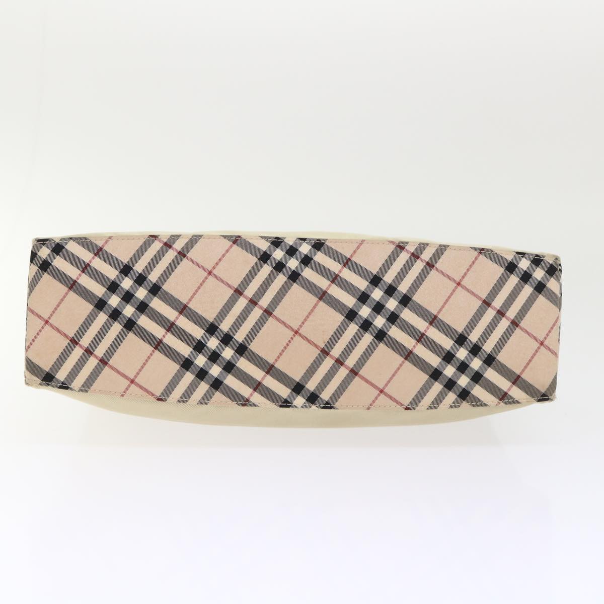 Burberry Nova Check Blue Label Shoulder Bag Nylon Beige Brown Auth yb292
