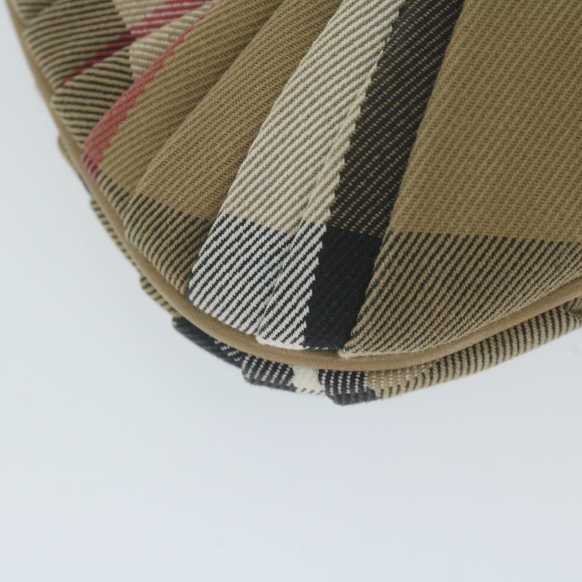 Burberry Nova Check Shoulder Bag Canvas Beige Auth yk10037