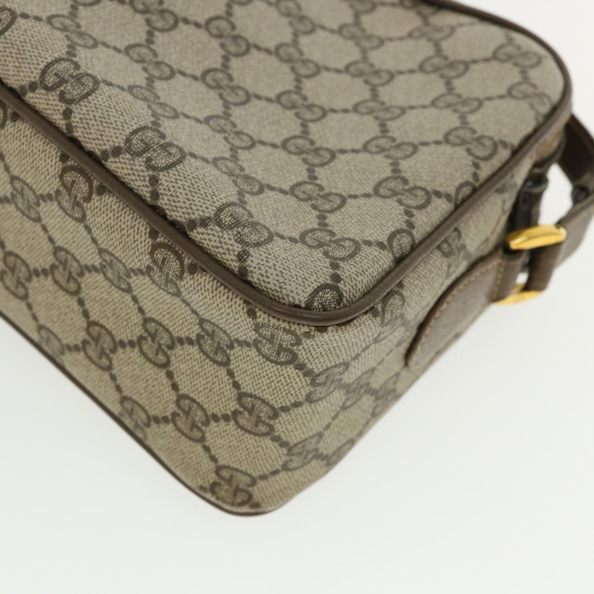 GUCCI GG Canvas Web Sherry Line Shoulder Bag Beige Red Green  yk5378