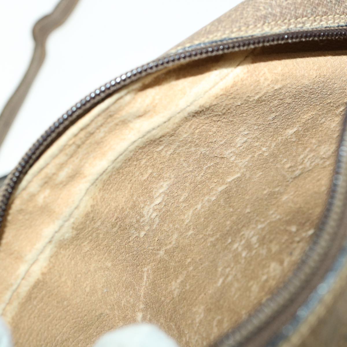 GUCCI GG Canvas Web Sherry Line Shoulder Bag Beige Green 98.02.004  yk5881B