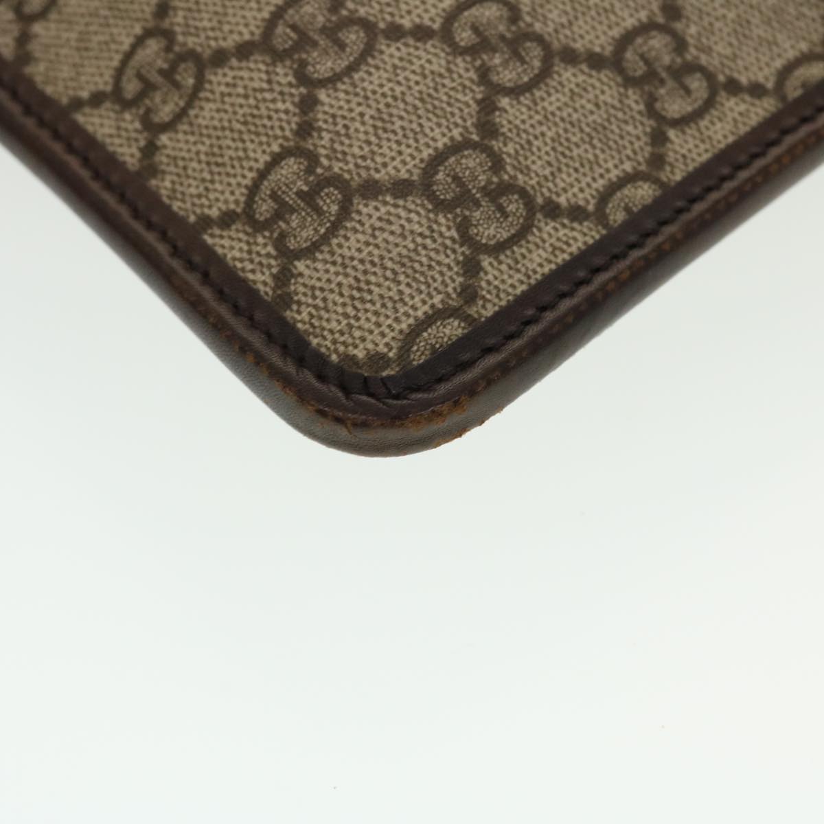 GUCCI GG Canvas Shoulder Bag PVC Leather Beige 27639  yk7163