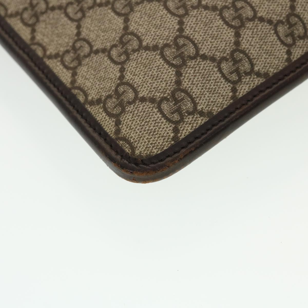 GUCCI GG Canvas Shoulder Bag PVC Leather Beige 27639  yk7163