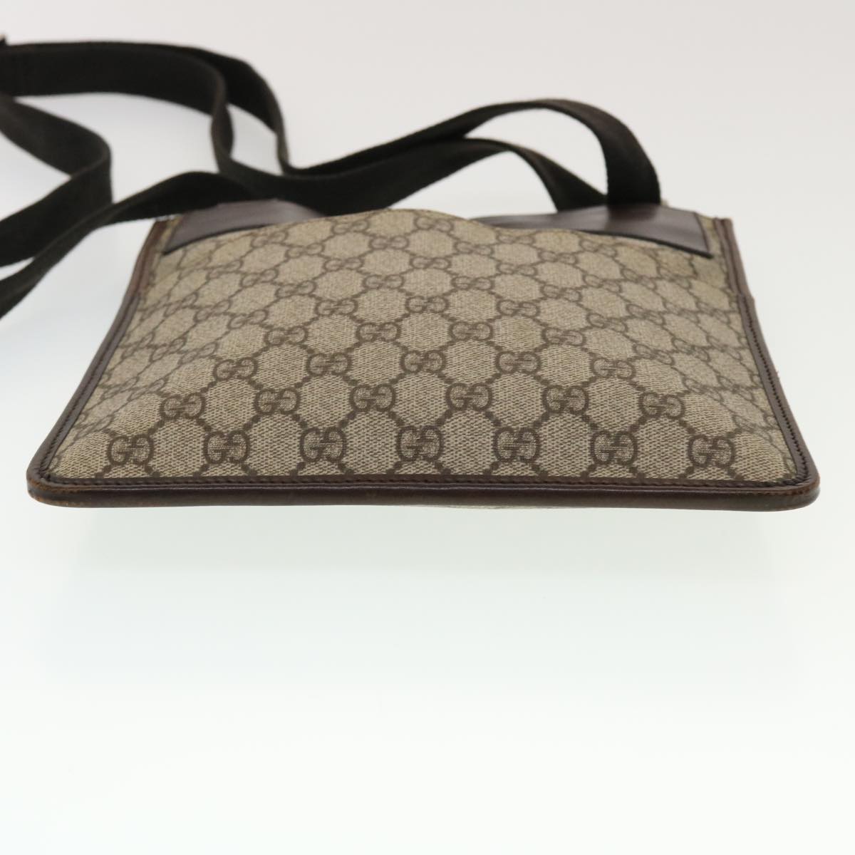 GUCCI GG Canvas Shoulder Bag PVC Leather Beige 27639  yk7163