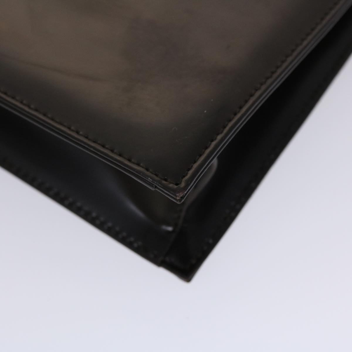 GUCCI Shoulder Bag Patent leather Brown  yk7420