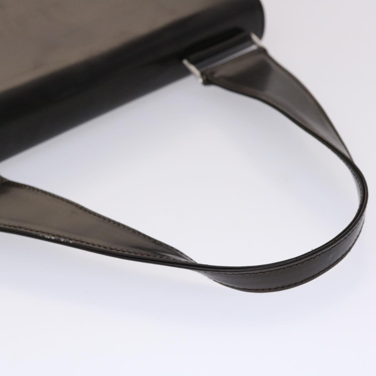 GUCCI Shoulder Bag Patent leather Brown  yk7420