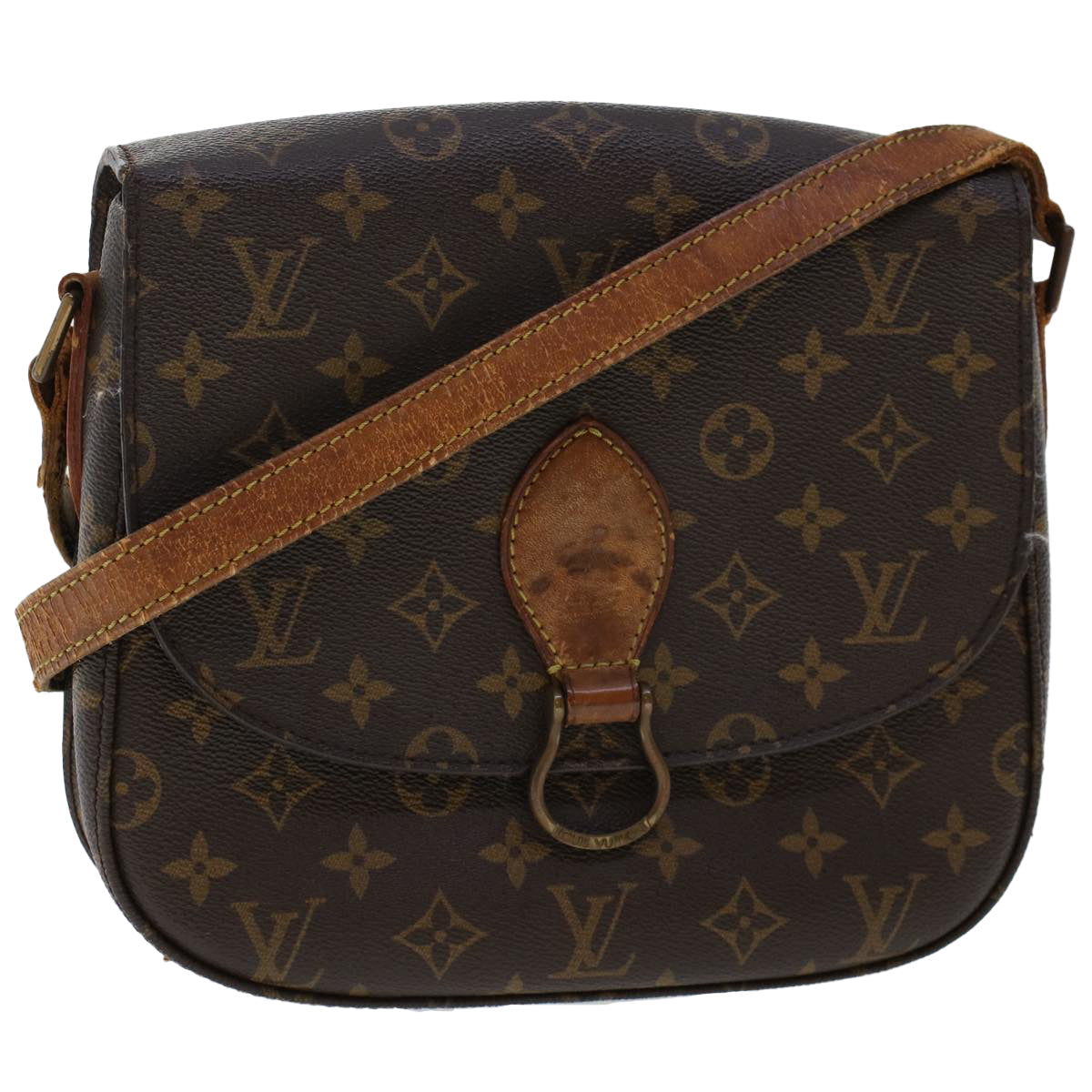 LOUIS VUITTON Monogram Saint Cloud GM Shoulder Bag M51242 LV  yk7739