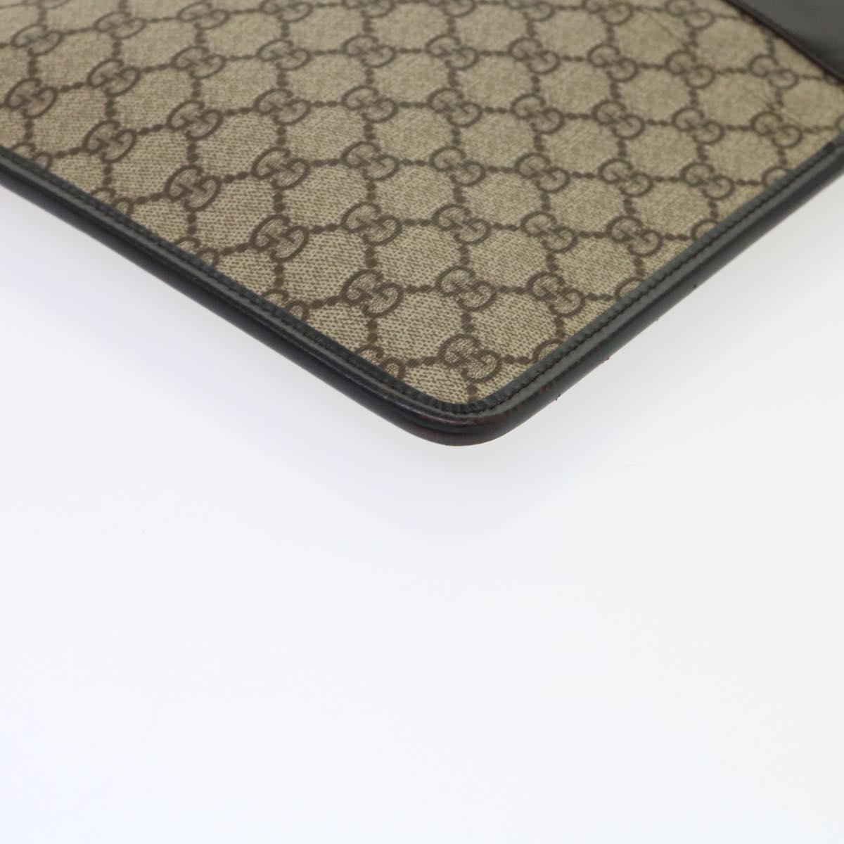 GUCCI GG Canvas Shoulder Bag PVC Leather Beige 27639  yk7766