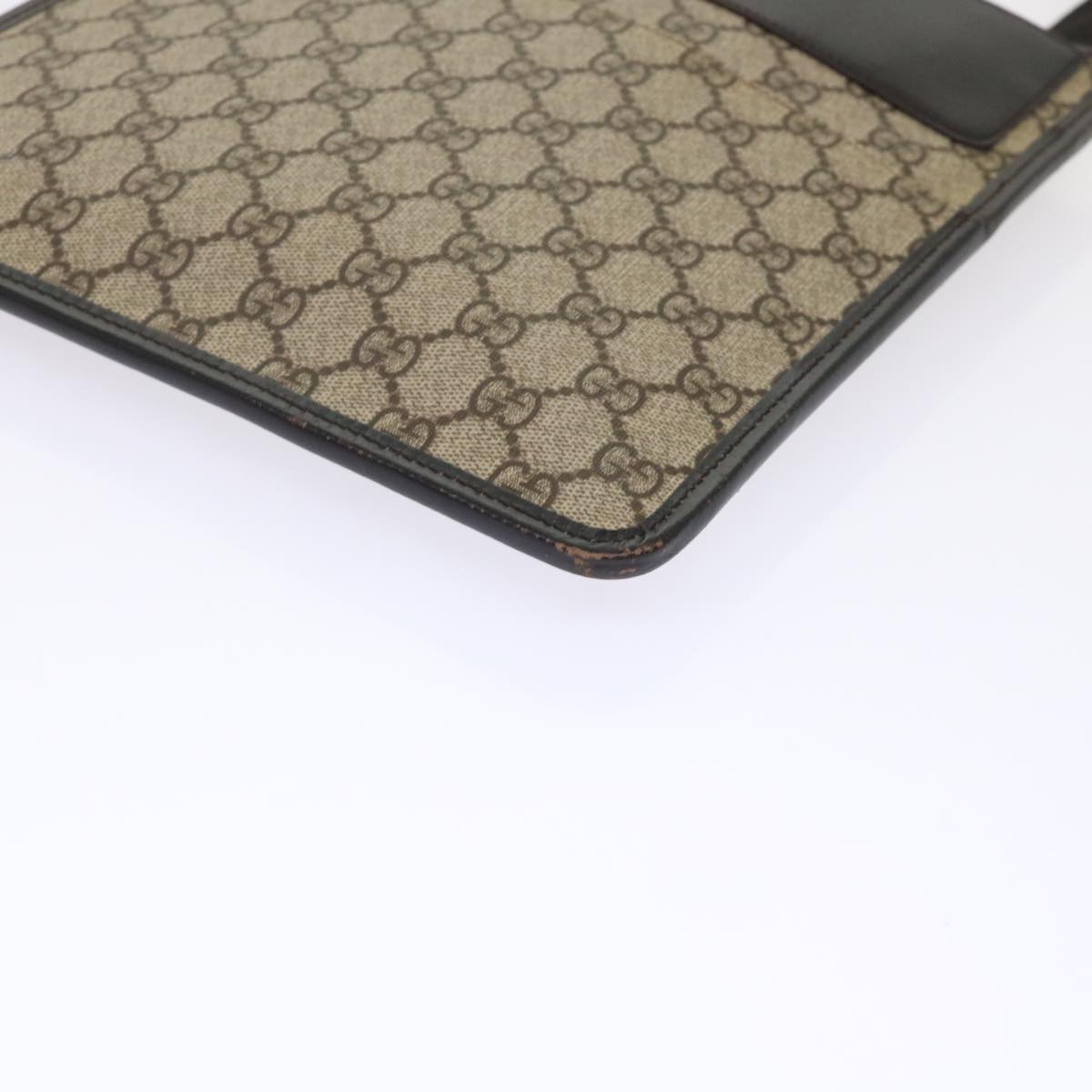 GUCCI GG Canvas Shoulder Bag PVC Leather Beige 27639  yk7766