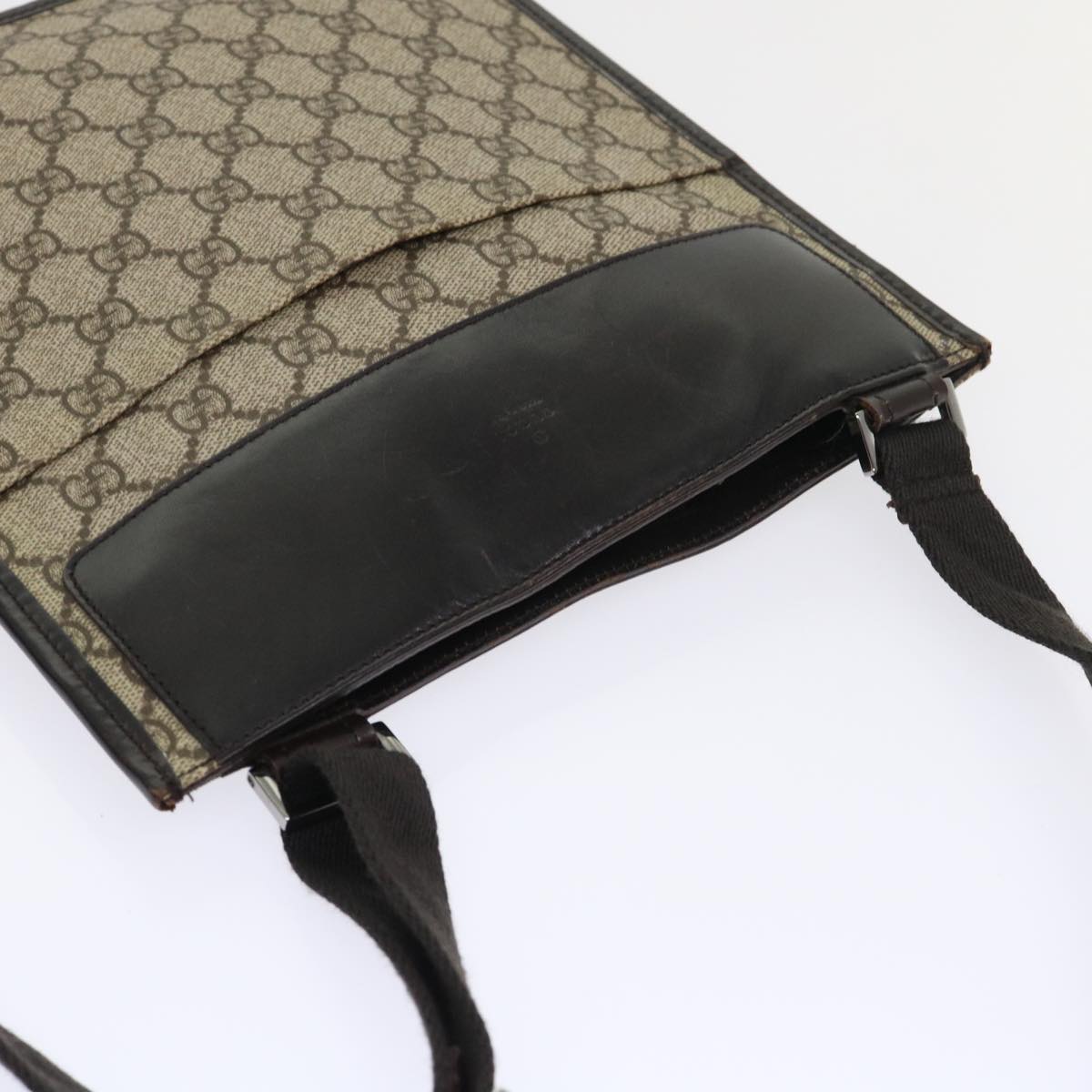 GUCCI GG Canvas Shoulder Bag PVC Leather Beige 27639  yk7766