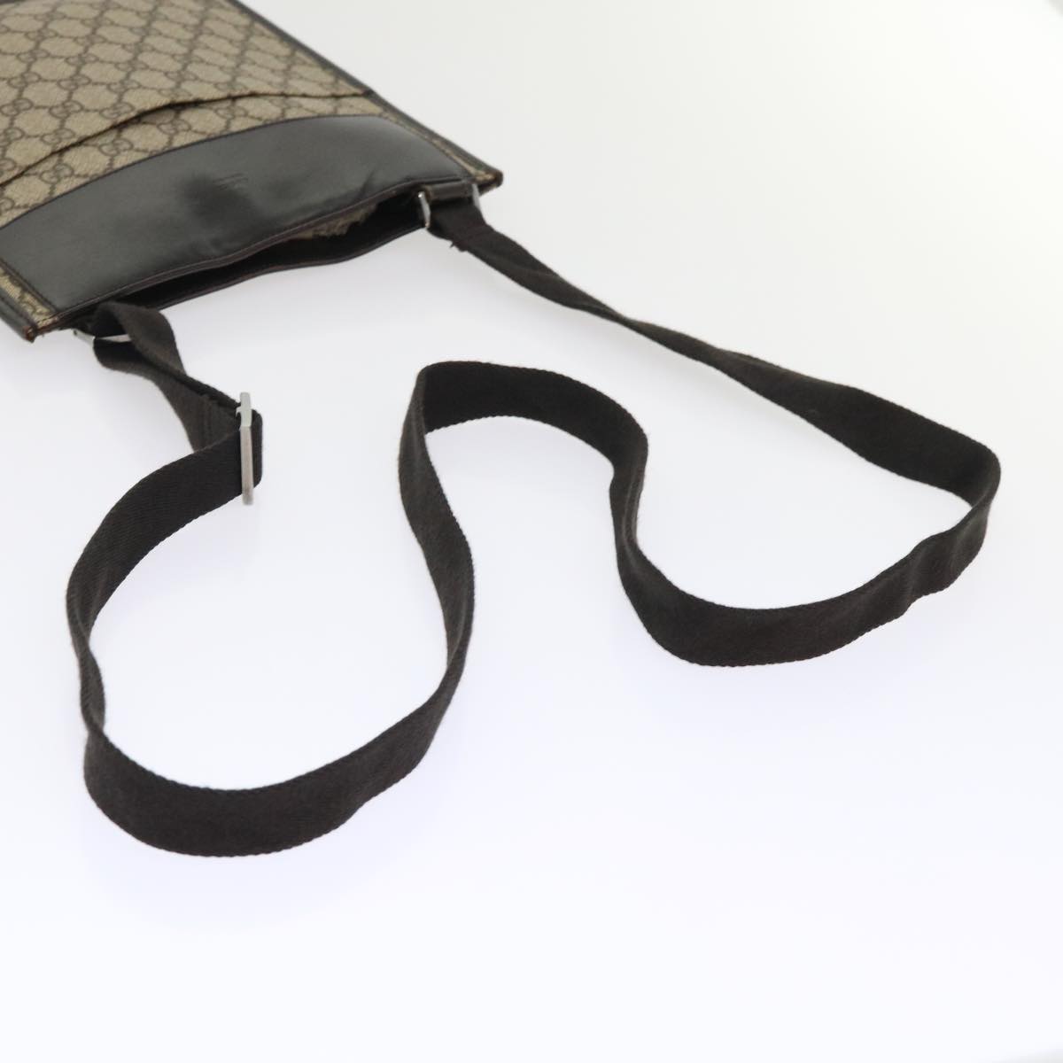 GUCCI GG Canvas Shoulder Bag PVC Leather Beige 27639  yk7766
