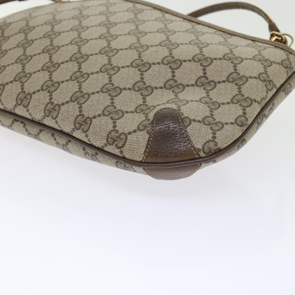 GUCCI GG Canvas Web Sherry Line Shoulder Bag Beige Red 904.02.026  yk7967